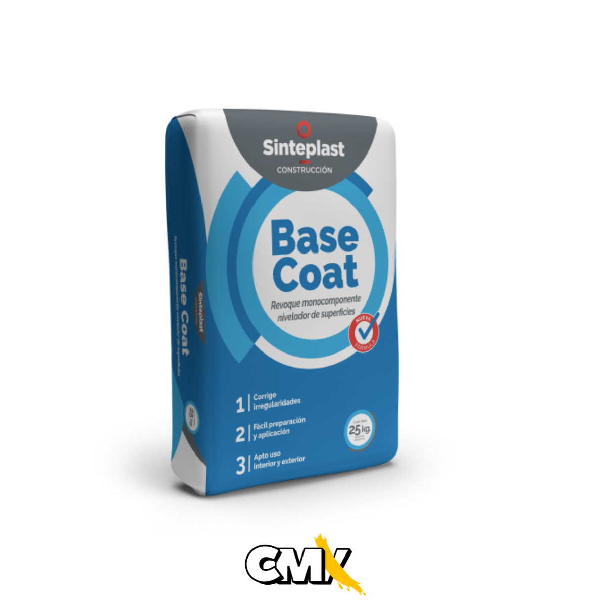 Base Coat Revoque Monocomponente Nivelador Sinteplast x25Kg
